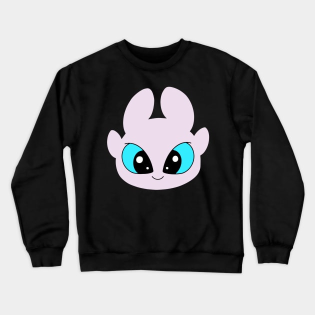 Light fury dragon, How to train your dragon, Httyd, baby dragon Crewneck Sweatshirt by PrimeStore